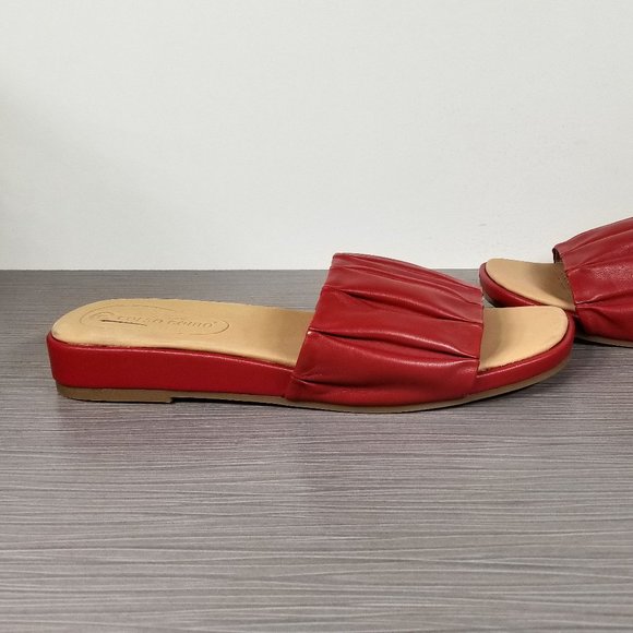 Corso Como Harisya Slide Sandal, Red Leather, Womens Size 7 M / 37.5 - Picture 7 of 11